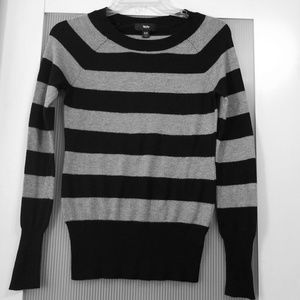 Black & Gray Striped Sweater